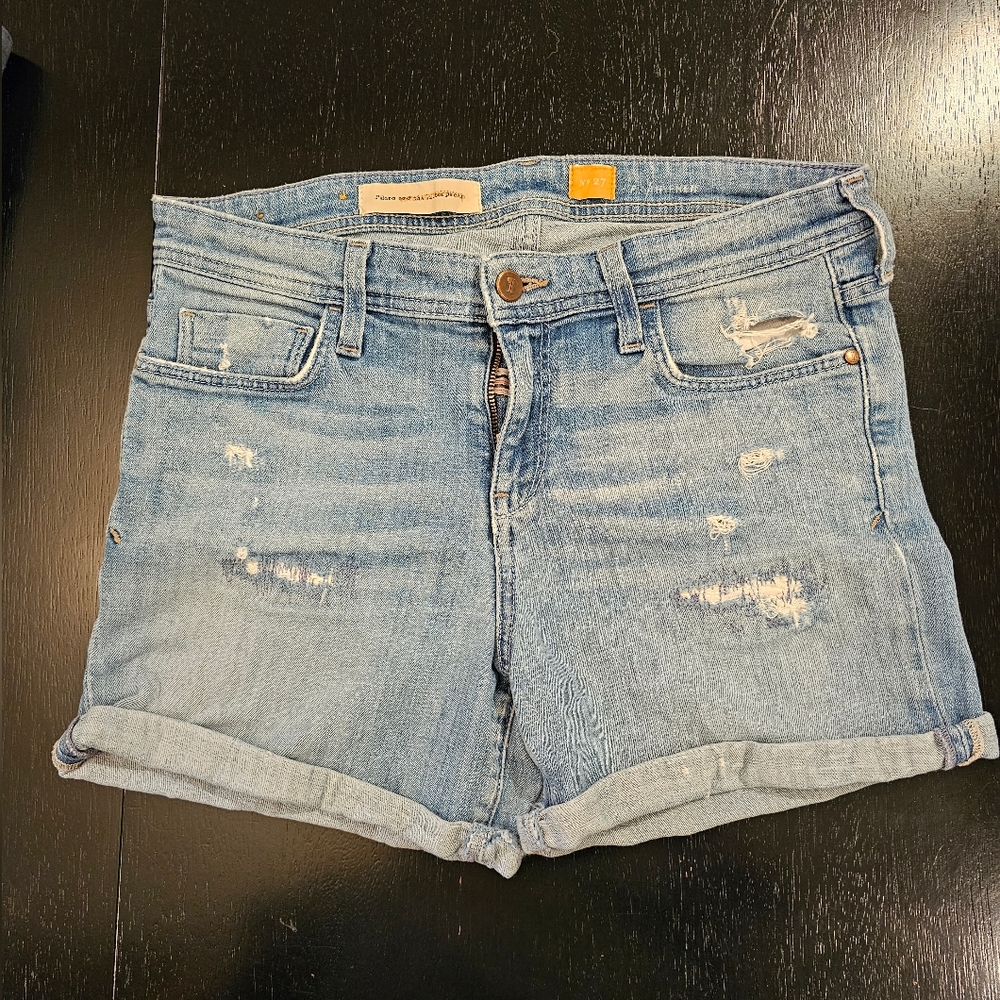 Pilcro and the Letterpress Denim Shorts, Size 27